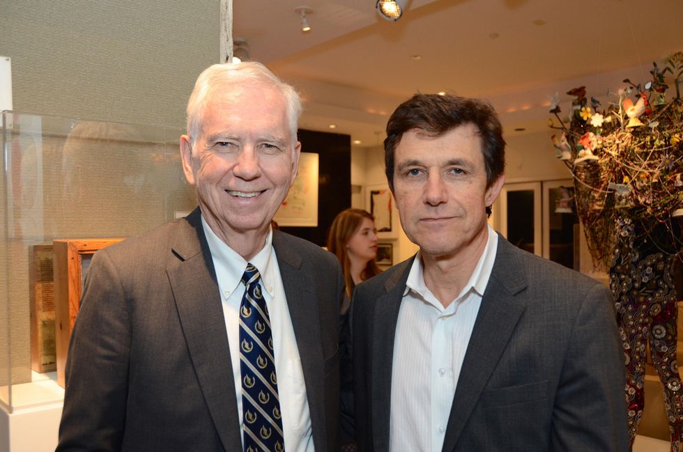 5 35 Charles Foster, left, and Josef Helfenstein at the Rick Lowe Party December 2014