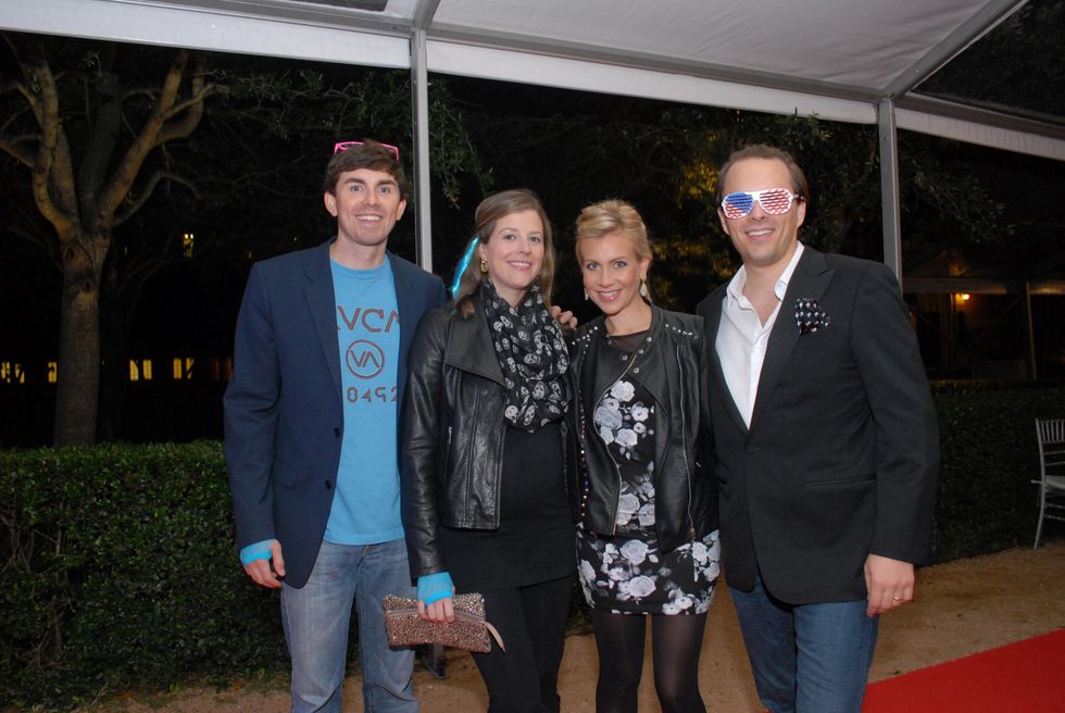 5 4037 Andy and Kourtney Cyrus, from left, and Jennifer and Michael Hanson at Club Berlin Baker Institute party November 2013