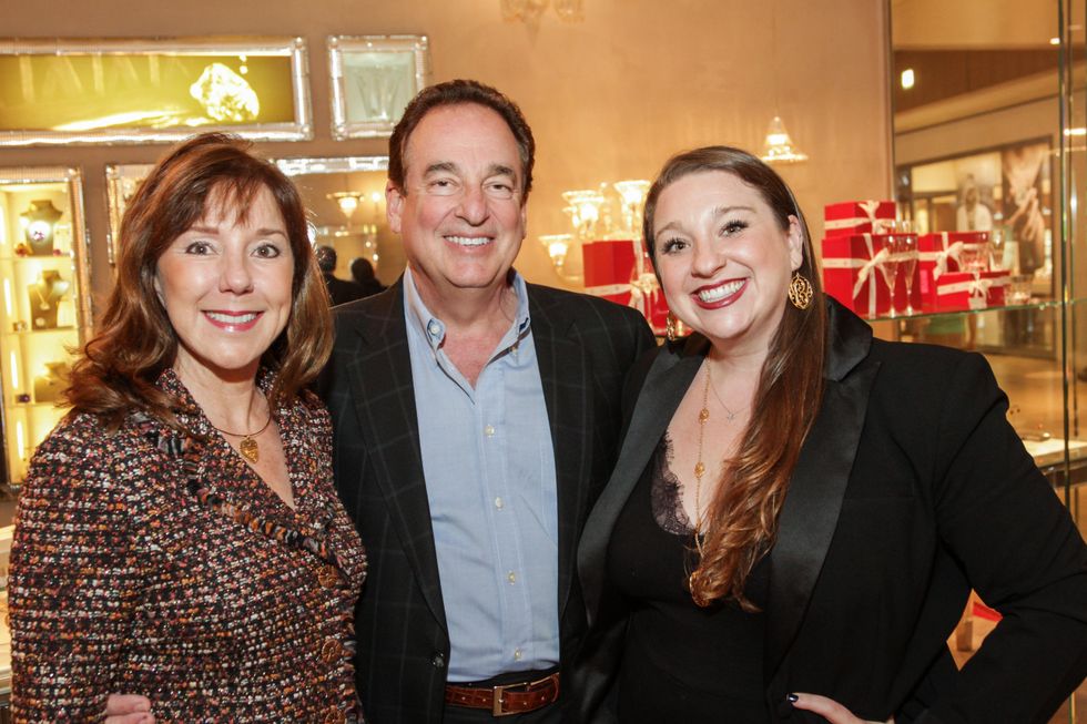 5 6477 Elizabeth and Alan Stein, from left, with Laura Stein at the Baccarat anniversary party November 2014