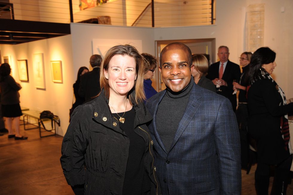 5 7193 Sara Kellner and Alton LaDay at the reception for Jamie Bennett November 2014