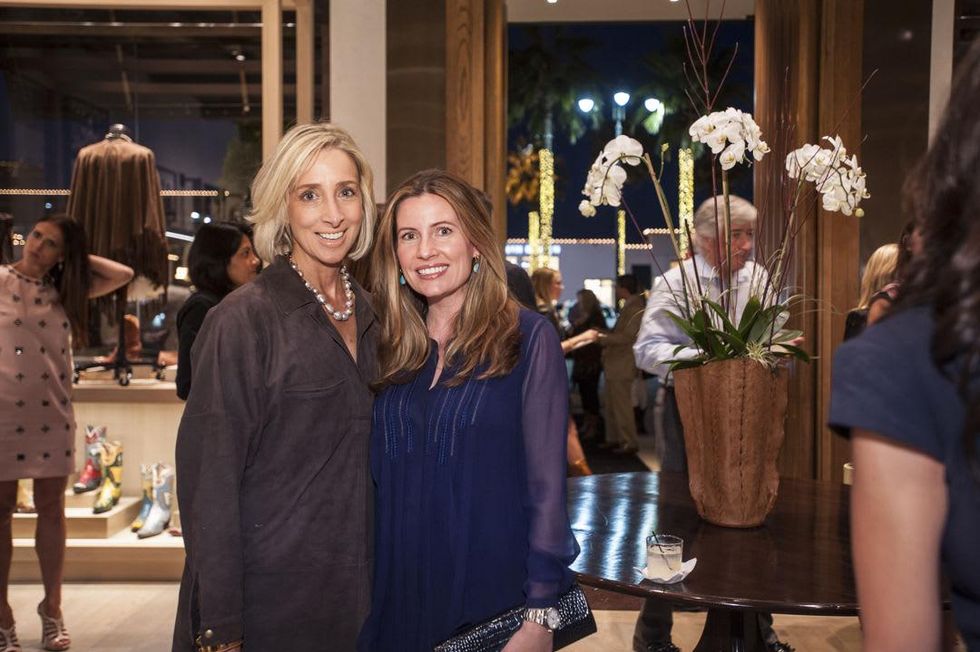 5 7800 Laurann Claridge, left, and Catherine Brooks at the Lucchese Grand Opening February 2015