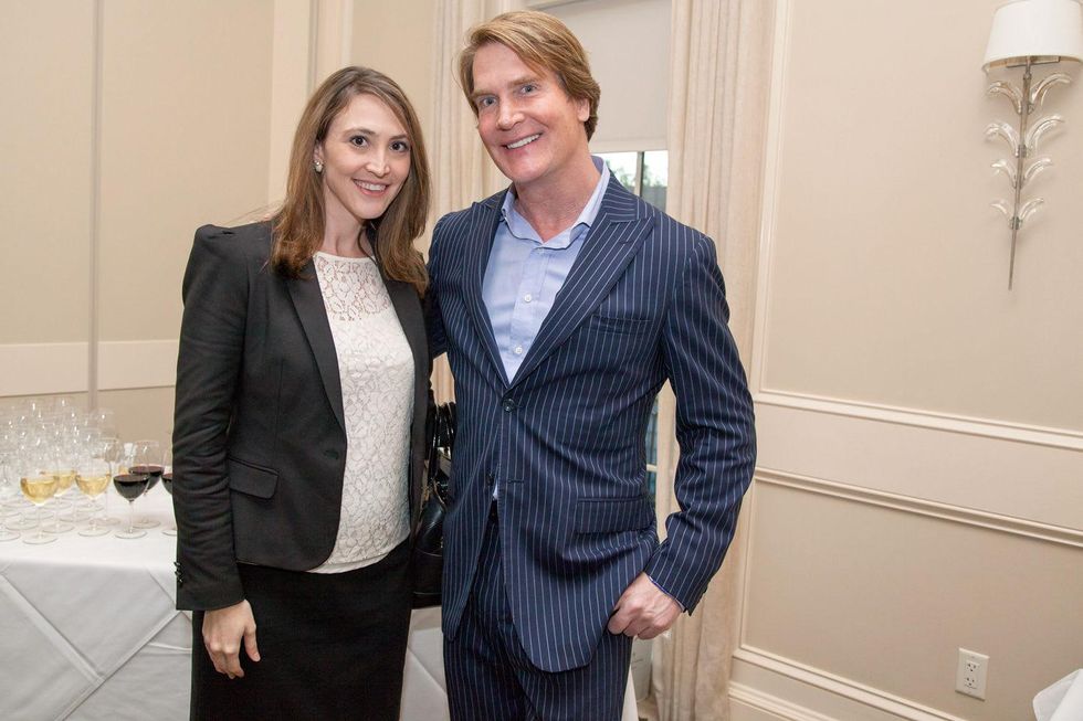 5 Anna Autin and George Lancaster at the Urban Land Institute Houston mixer October 2014