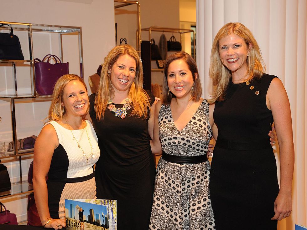 5 Casey Charles, from left, Megan Cutlip, Lauren Bump and Sarah Vannatter at The Orange Show's A Couture Cause party