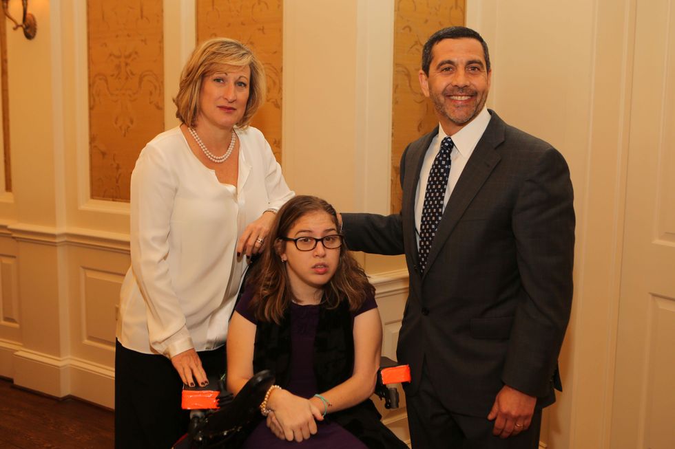 5 Cheryl Rosenberg, from left, Allison Rosenberg and Richard Rosenberg at the The Center Luncheon February 2015