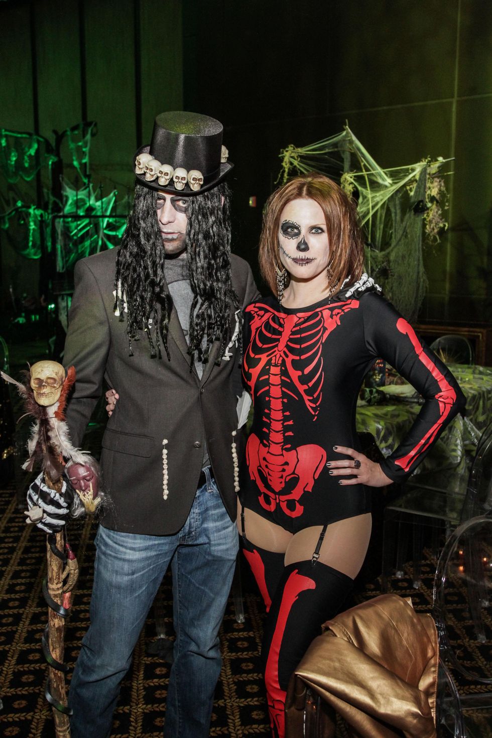 5 Christopher Papke and Lindy Anderson at The Patroleum Club Halloween party November 2014