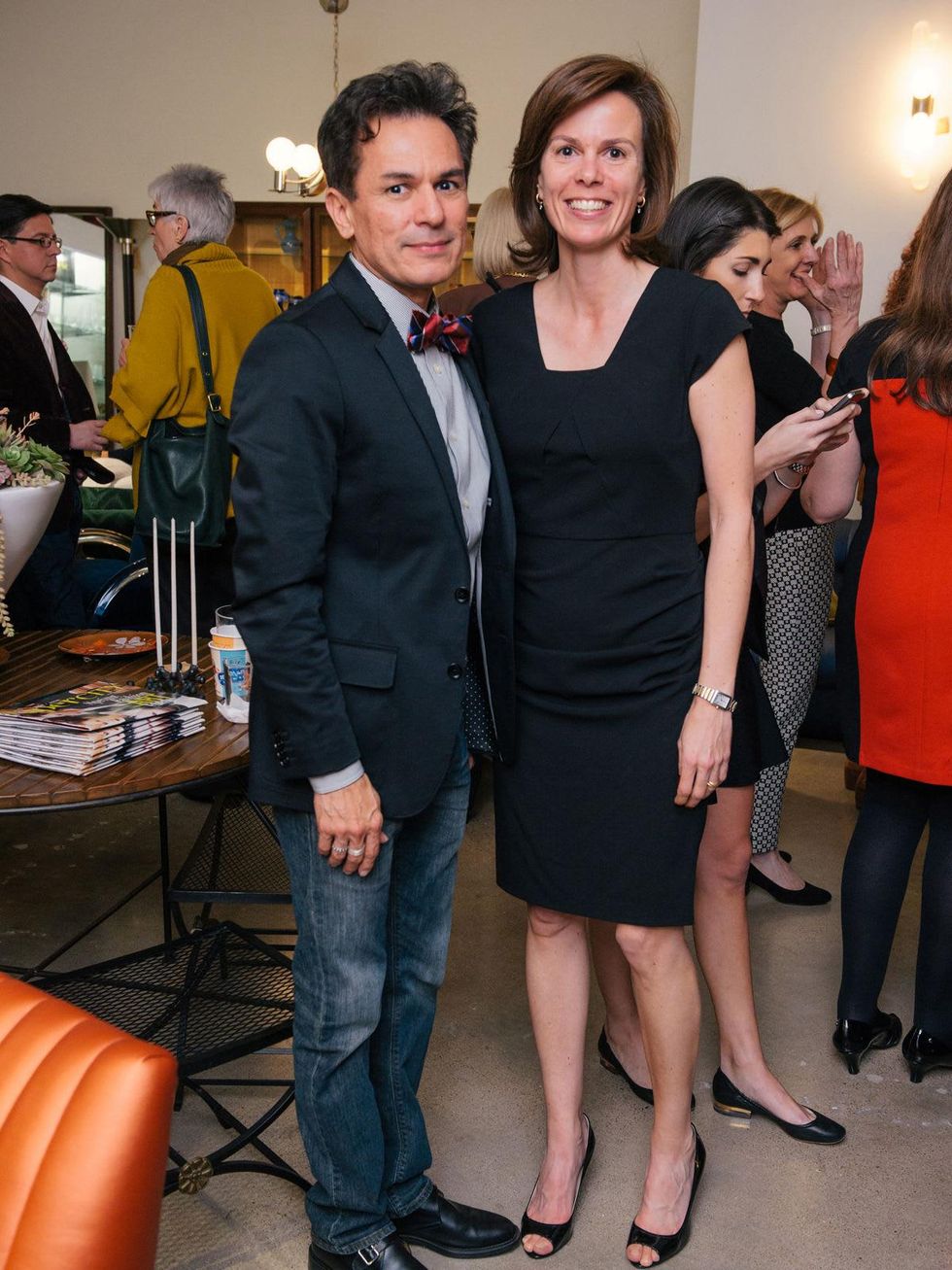 5 David Milstead and Emily Griffith at the Lynn Goode Vintage opening reception March 2014