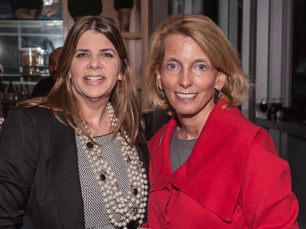 5 Denise Cassata, left, and Polly Anne Whittle at the Bruce Munro VIP reception at Discovery Green November 2014