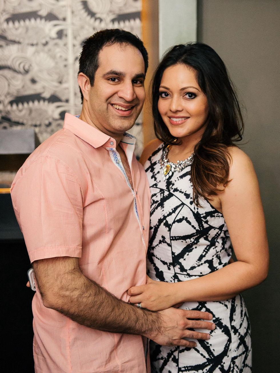 5 Dr. Neil Badlani and Rekha Muddaraj at CityCentre Night Out with CultureMap April 2014