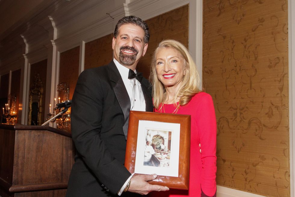 5 Drew Rogers and Marie LeNotre at the Gaston LeNotre Scholarship Gala February 2015