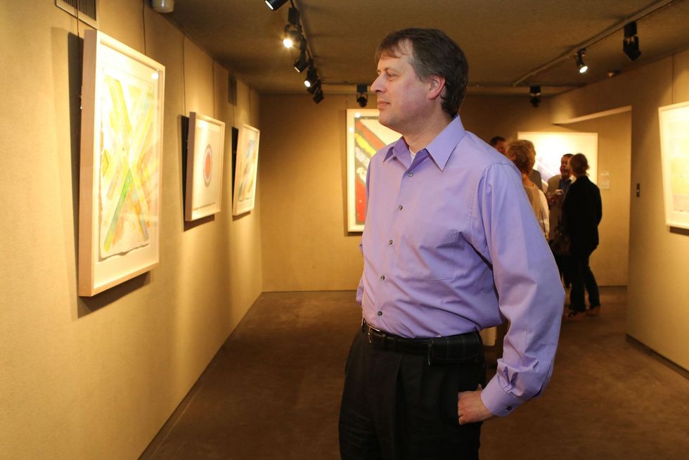 5 Gary Miller at the Meredith Long Kenneth Noland opening September 2014