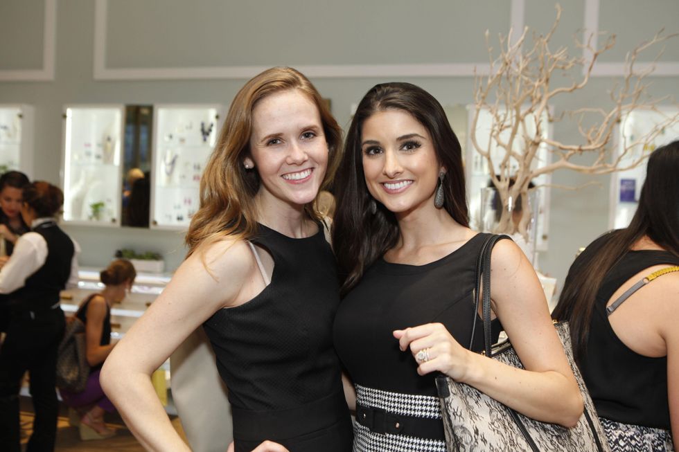 5 Hannah Lonergan, left, and Lauren Granello at WOW with Kendra Scott October 2014