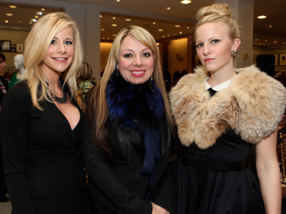 5 Hollie Wells, from left, Karen Lix and Emily Cotton at the Galveston Mardi Gras gown preview January 2014