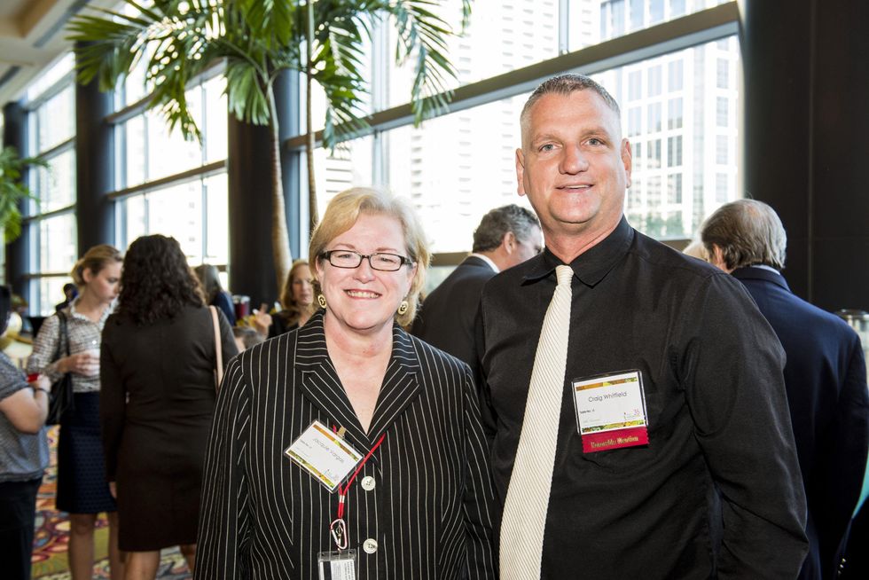 5 Jacquie Vargas and Craig Whitfield at the Keep Houston Beautiful luncheon