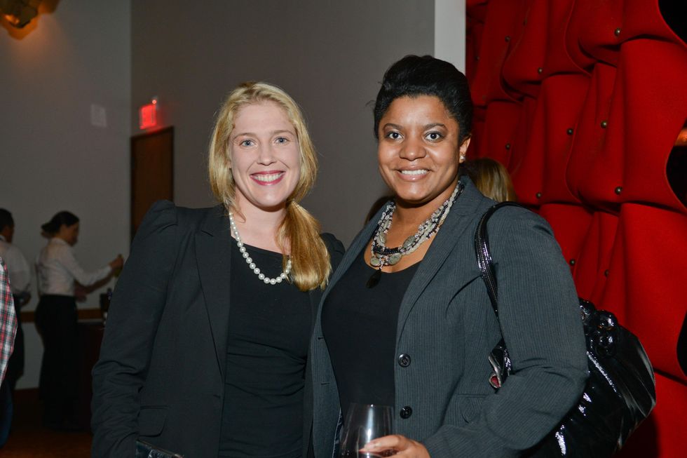5 Jennifer Roosth, left, and Ashlea Graves at the Cordua cookbook event November 2013