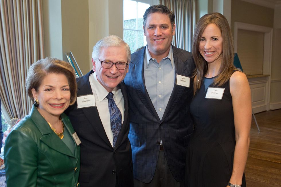 5 Joyce and Dr. Eric J. Haufrect, from left, and Lance and Cara Berkman at the Houston Methodist Luncheon September 2014