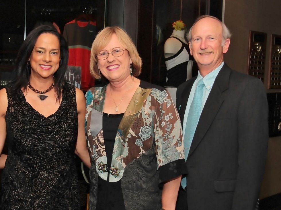 5 Karen Francis, from left, with Betty and NAME Mr. White at the Ovarcome Gala May 2014