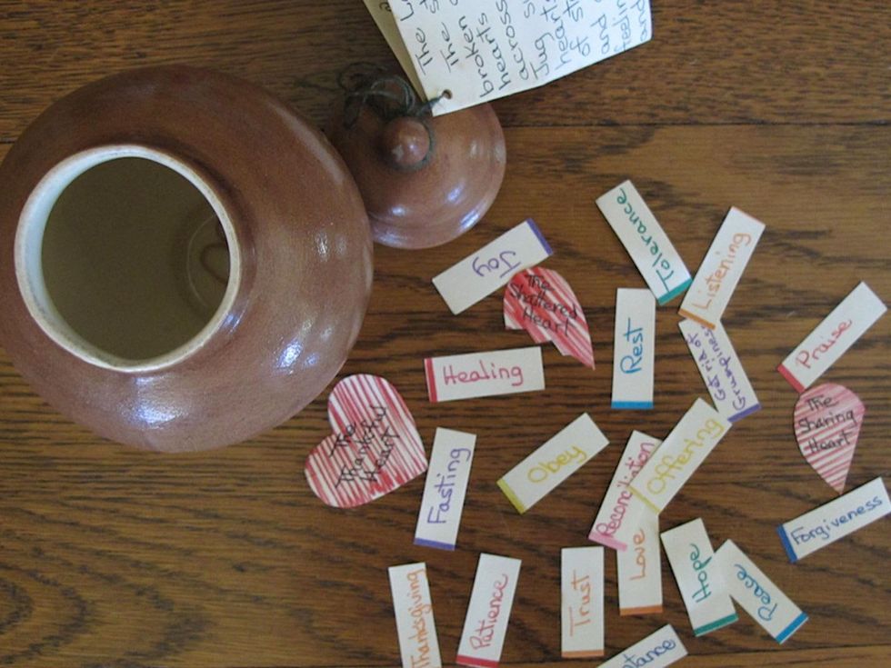 5 Katie Oxford December 2013 Love Jug and prayer offerings