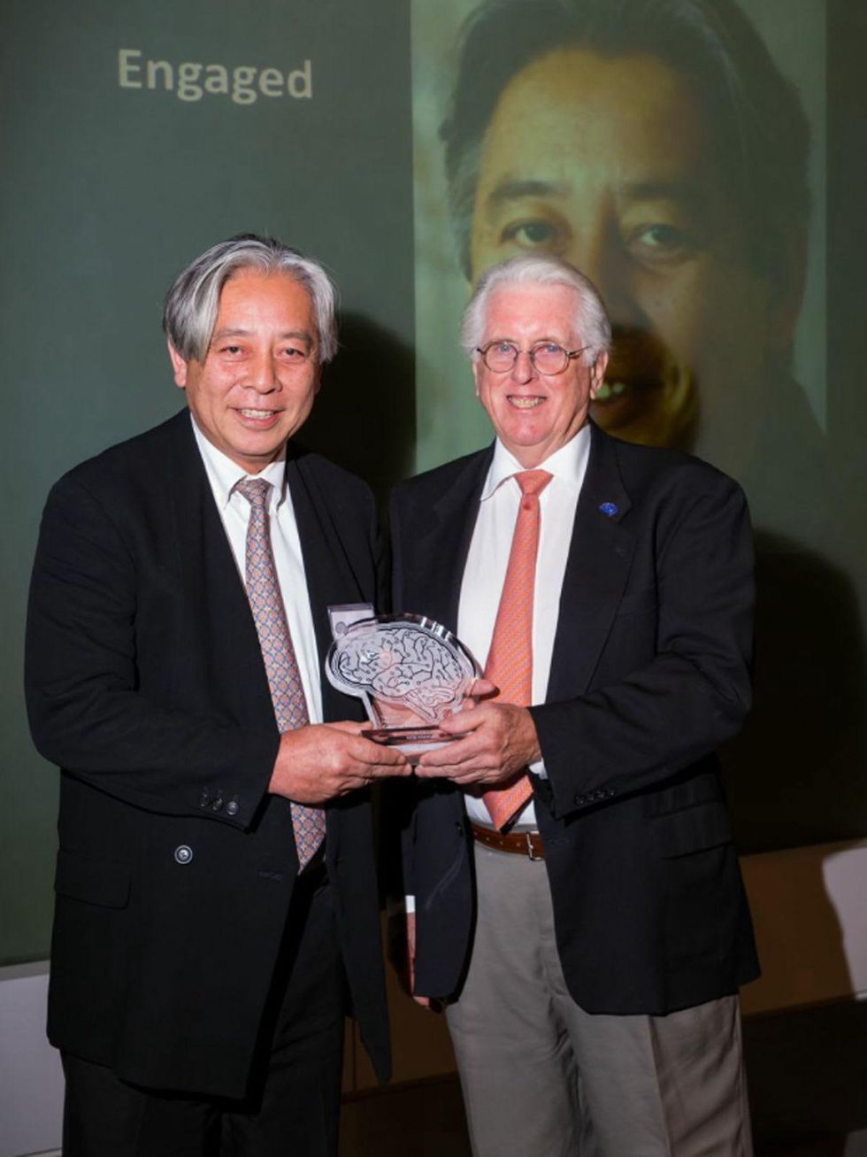 5 Keiji Asakura, left, and David Crossley at the Houston Tomorrow Awards October 2014