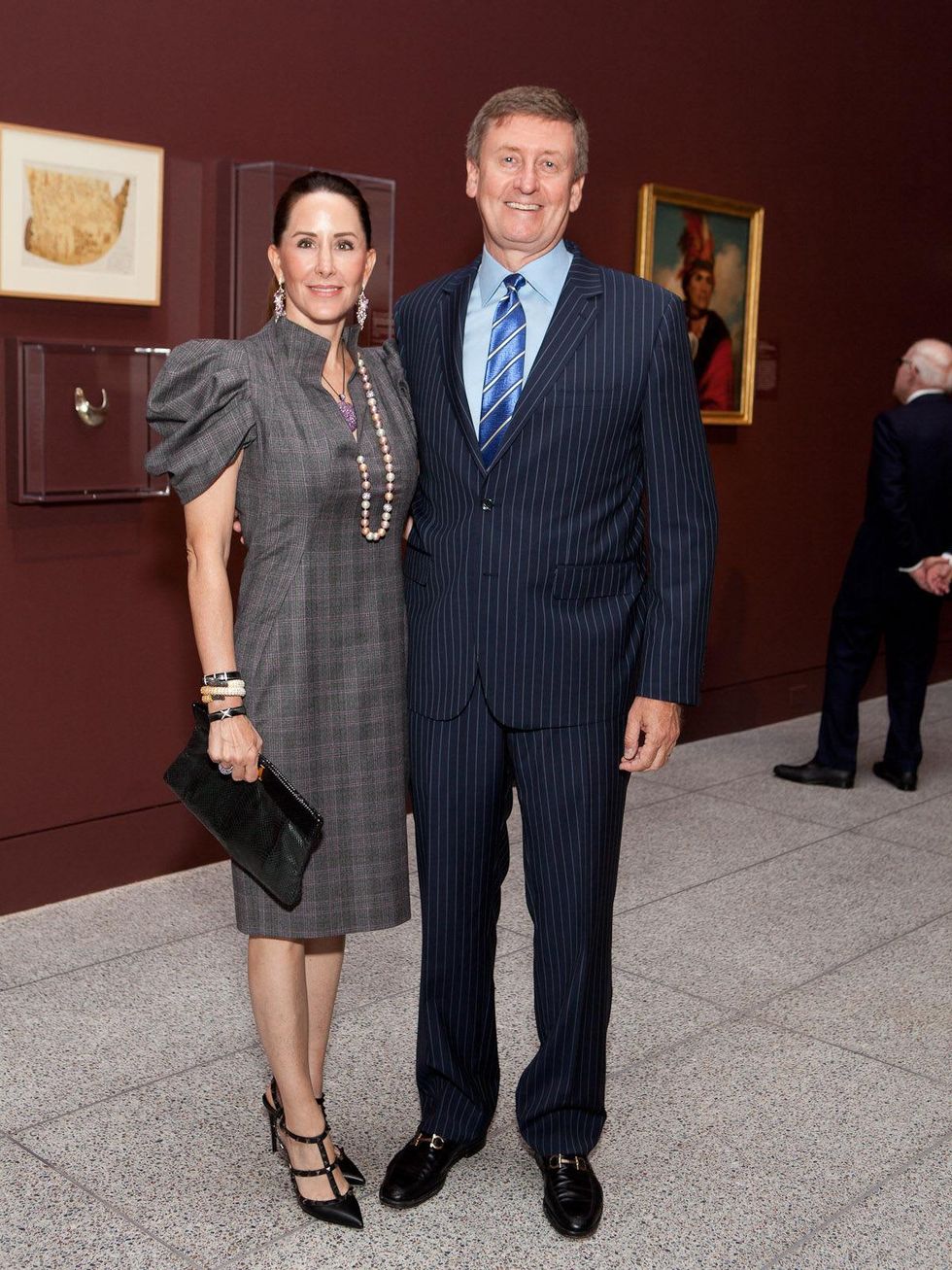 5 Liz and Tom Glanville at the MFAH opening reception for American Adversaries October 2013