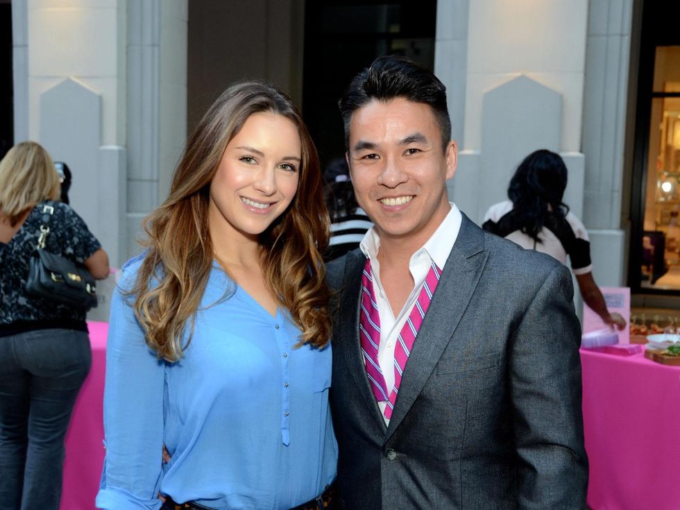 5 Madelyn Fitzpatrick and Victor Pham at the West Ave Turns Pink party October 2013