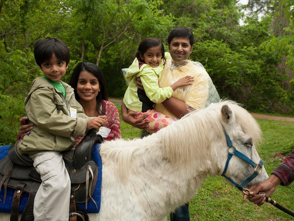 5 Monica Jhunjhunwala, Sachin Jhunjhunwala, Jaina Jhunjhunwala and Amit Jhunjhunwala at the Texas Children's Hospital Ambassadors Family Party April 2014