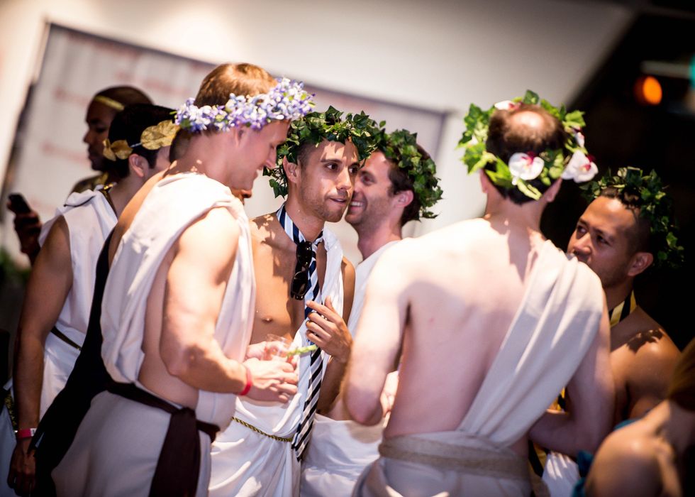 5 Party-goers at the Bering Omega Toga Party July 2014
