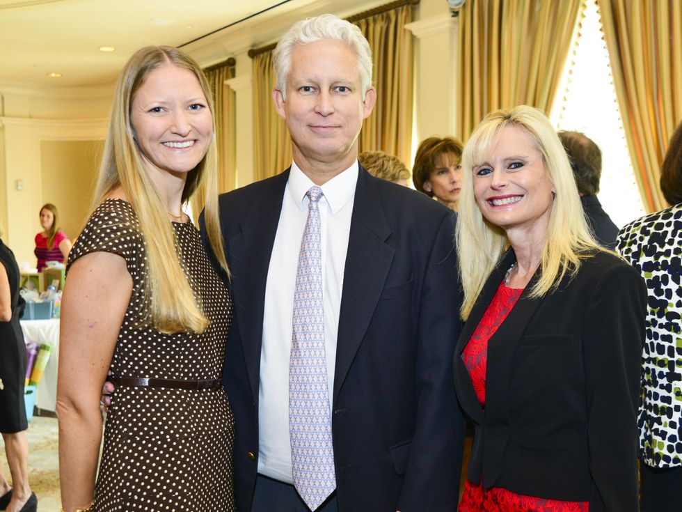 5 Sarah and Bill Hurt, from left, with Jo Lynn Falgout at the Baylor Teen Health Clinic luncheon October 2013