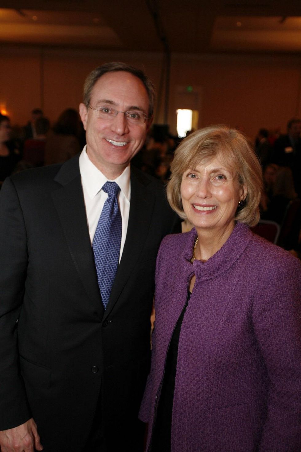 5 Scott Wulfe and Ann Lents at the Texas Children's Hospital - The Woodlands groundbreaking February 2014