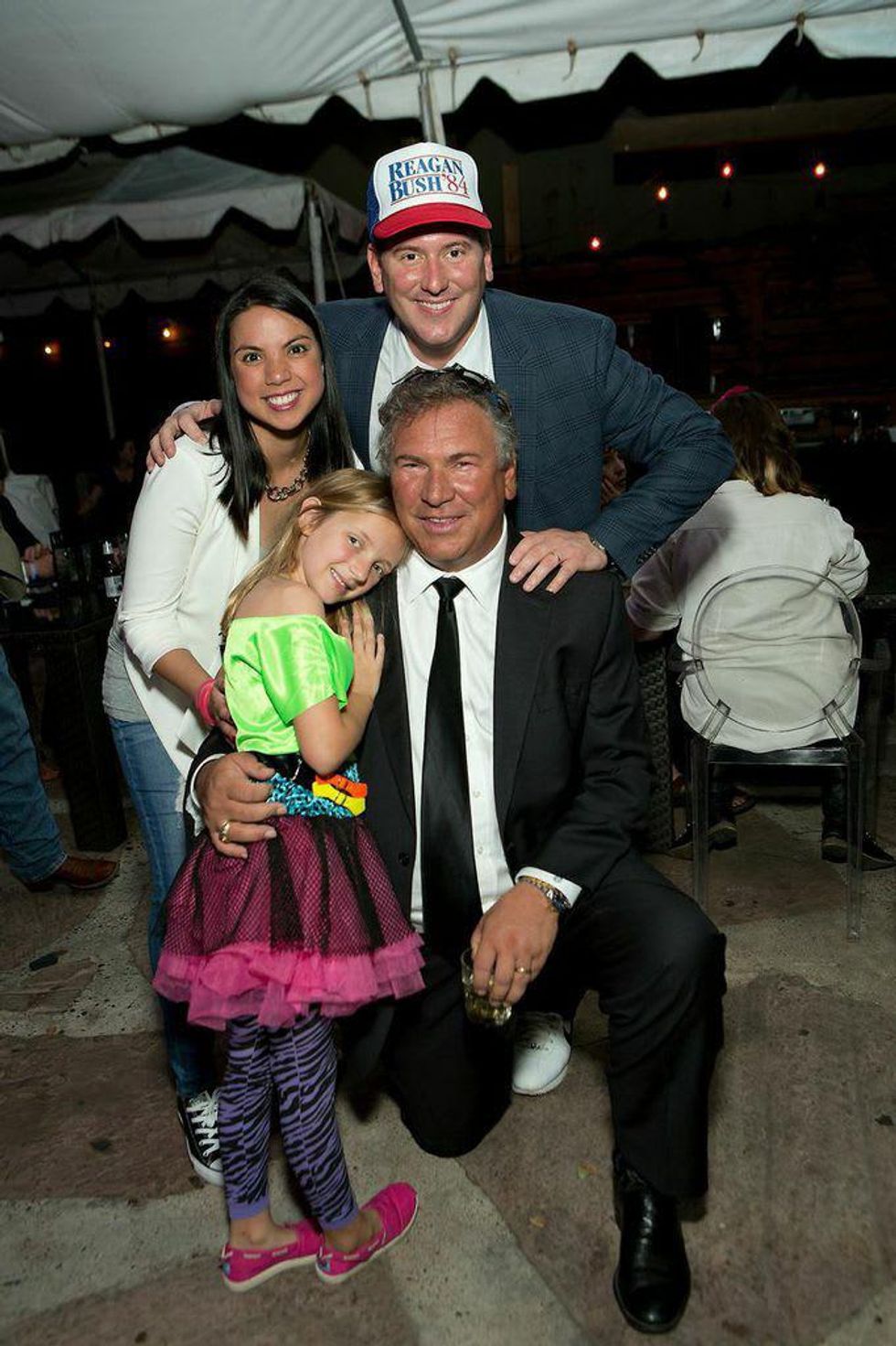 5 Veronica Schiller, from left, Sinclair Schiller, John Schiller and Daniel Schiller at the K9s 4 Cops benefit November 2014