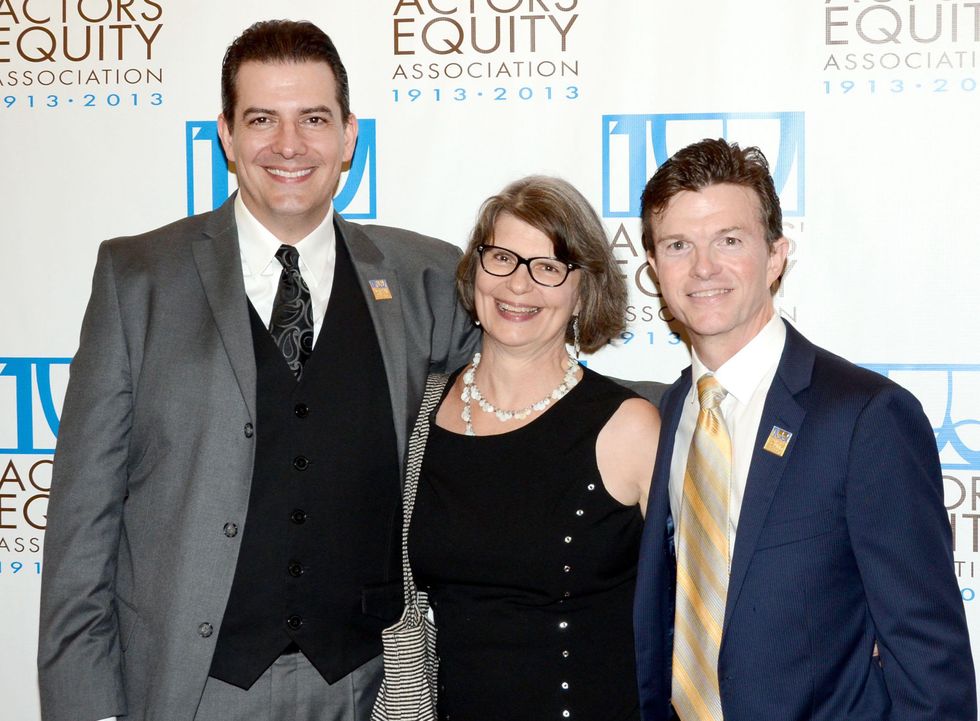 50 Actors' Equity Fund anniversary event September 2013 Se\u00e1n Patrick Judge, Rebecca Greene Udden, Joel Sandel