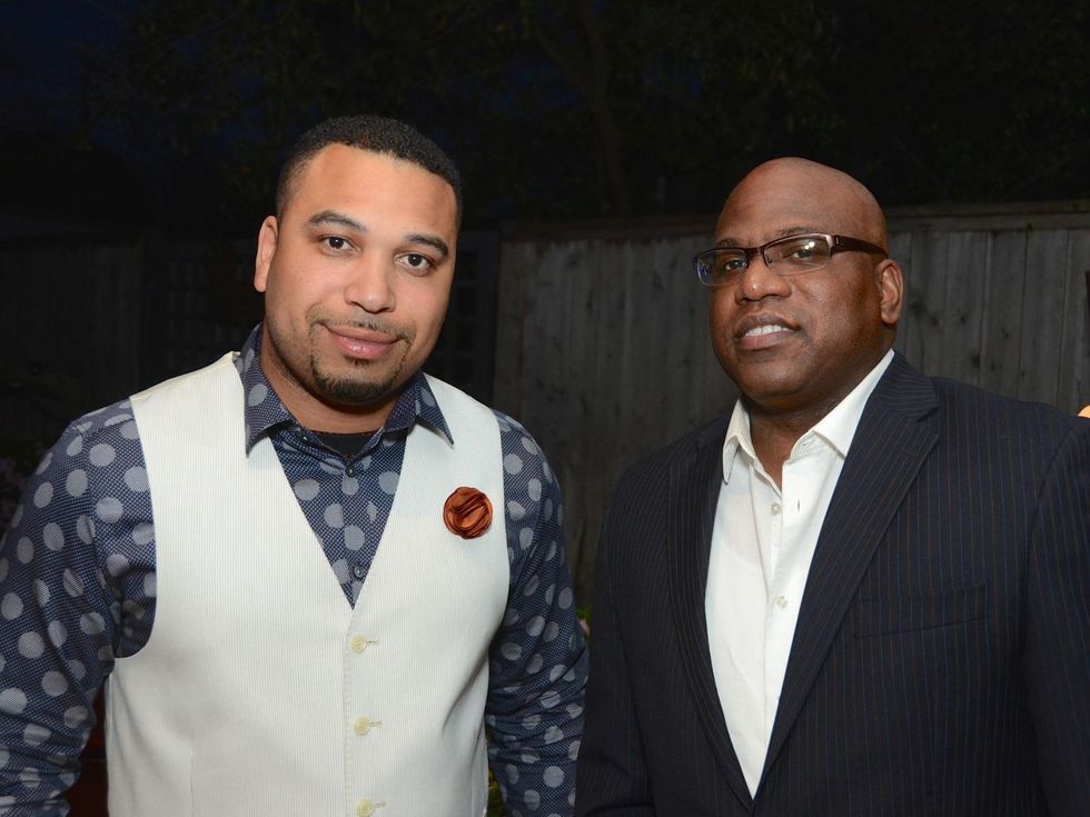 50 Chad Cossey, left, and Marcus Stewart at the CultureMap Social at Gremillion and Co. Fine Art March 2015