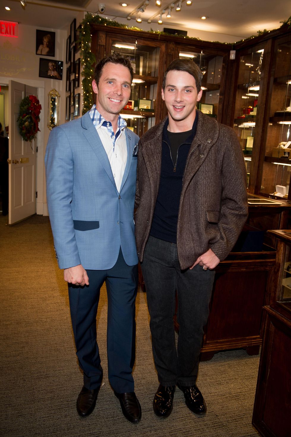 50 Cody Soutar, left, and Jonathan Blake at the Valobra Pin Oak holiday party December 2014