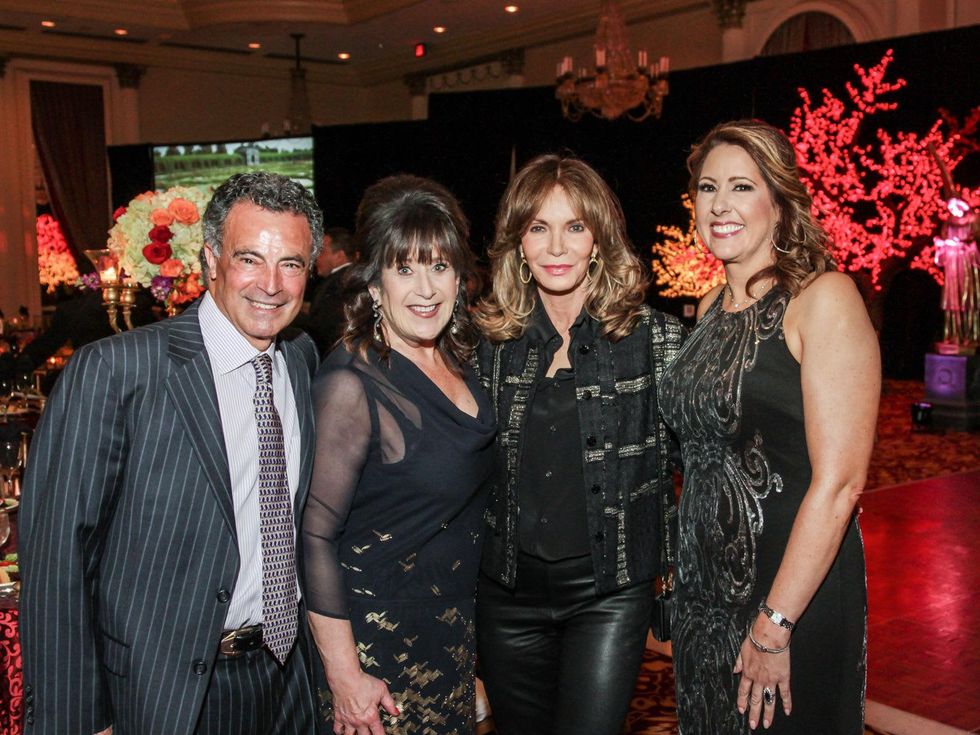 5009 Henri and Susan S. Soussan, from left, Jaclyn Smith and Christine Kirschner at the Mission of Yahweh gala May 2014