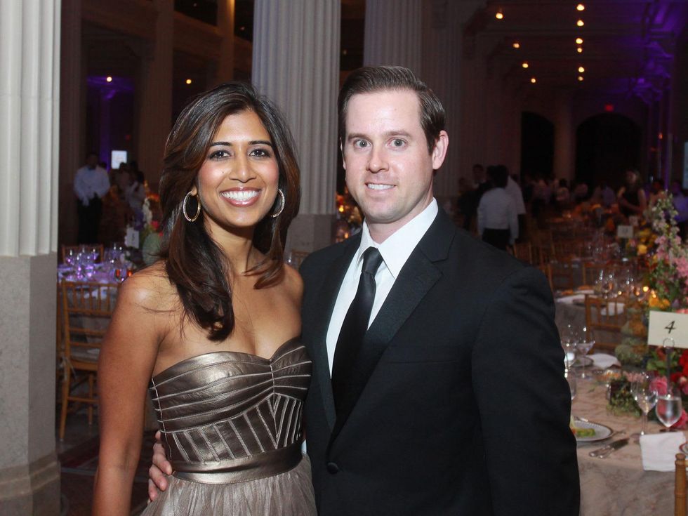 51 Divya and Chris Brown at the Houston Symphony gala.