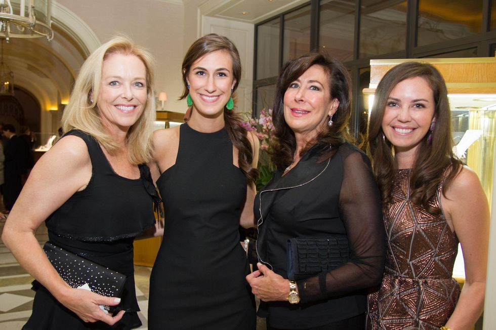 51 Laura Sweeney, from left, Vestita Kuntz, Vesta Kuntz and Hallie Kuntz Daugherty at the Zadok jewelry dinner October 2014