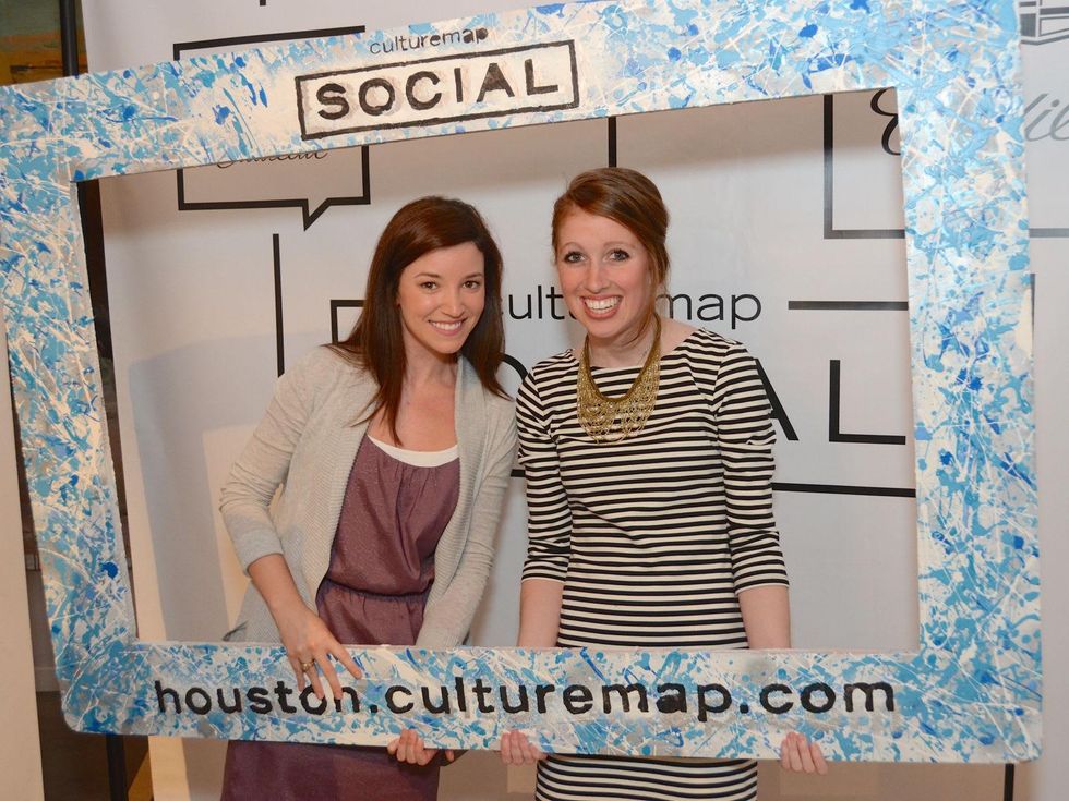 52 Ashley Stevenson, left, and Maggie Gomez at the CultureMap Social at Gremillion and Co. Fine Art March 2015