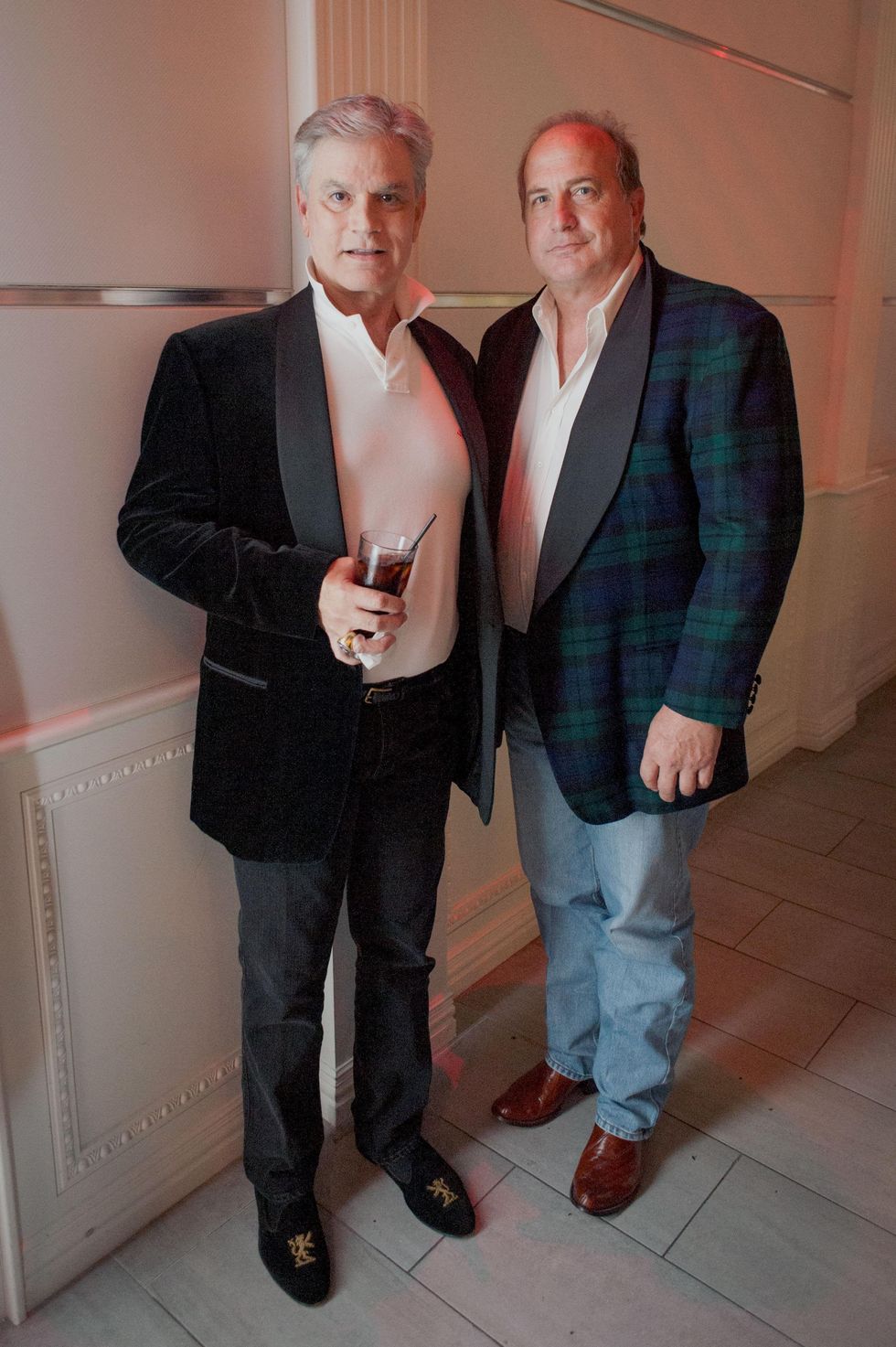 53 Nixon Wheat, left, and Wes Robbins at the Stages Repertory Theatre Soiree Marie October 2014