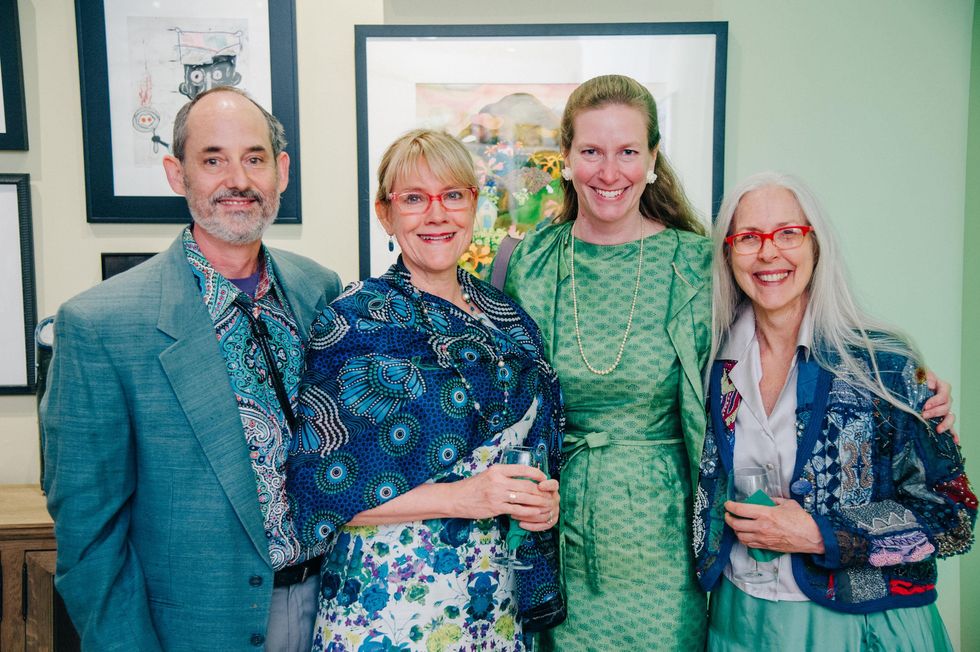 53 Rob Proctor, from left, Jill Whitten, Rachel Powers and Patricia Greer at the Green Hearts Gala February 2015