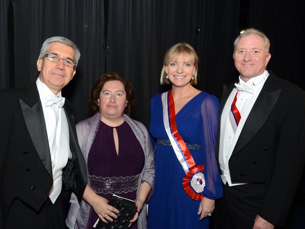 54 Jorge Vald\u00e9s, from left, Mrs. Patricia Nu\u00f1ez and Stephanie and Rod Nelson at the Consular Ball October 2013