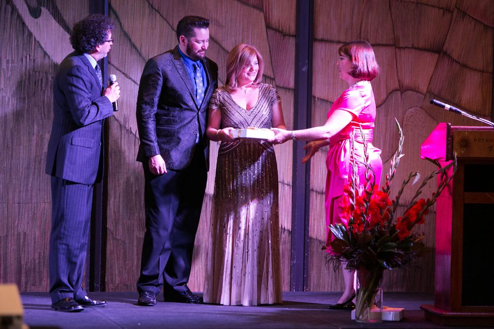 55 Enrique Carreon-Robledo, from left, Dan and Kelly Mathena and Stephanie Helms at the Opera in the Heights Gala June 2014
