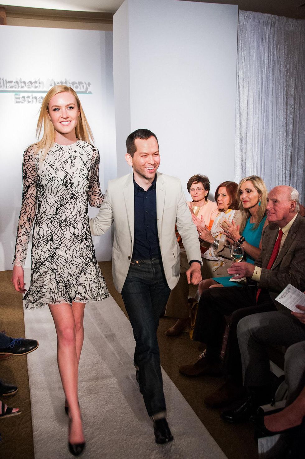 56 Rolando Santana walks the runway at Elizabeth Anthony's Generations of Glamour event May 2014
