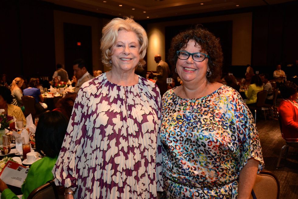 5622 Mary Jane Lindsey, left, and Marjana Lindsey Roach at the Girls Inc. luncheon May 2014