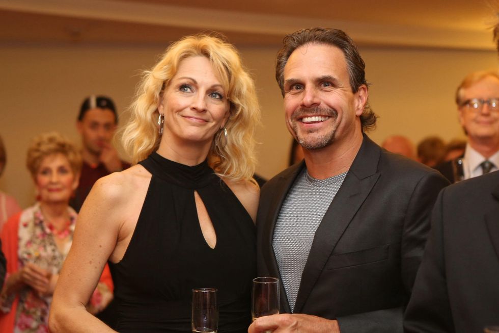 5677 C.C. and Duke Ensell at the Alley Opening Night dinner May 2014