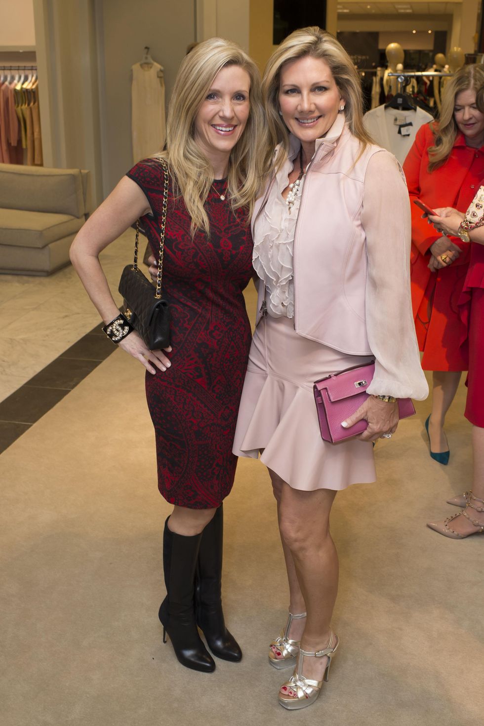 57 NAME, left, and Anne Carl at Houston Sweethearts at Saks February 2015