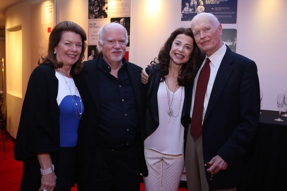 5755 Kathryn Ketelsen, from left, Gregory Boyd, Josie de Guzman and Jim Ketelsen at the Alley Opening Night dinner May 2014