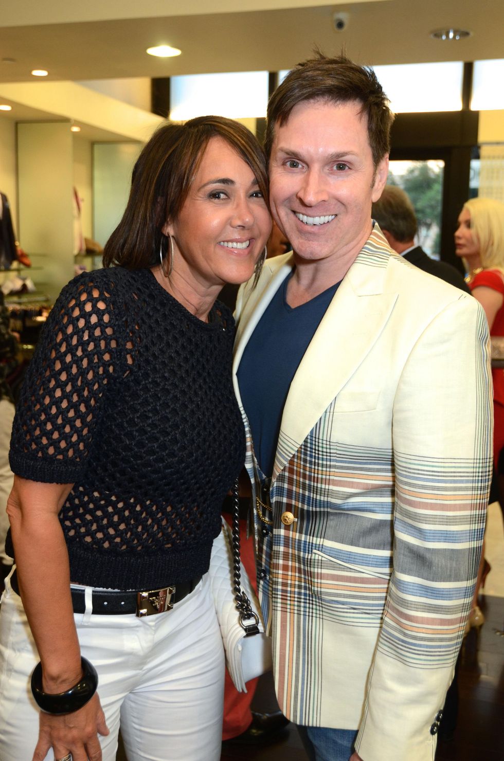 58 Maria Brown and Dennis Brackeen at the Festari for Men Summer Soiree August 2014