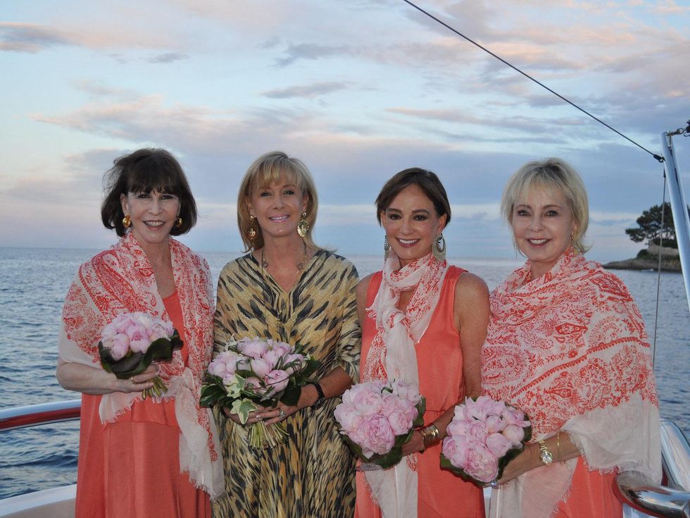 59 Shelby Renewing Vows in France June 2013 Shelby Hodge, Sheridan Williams, Janet Gurwitch and Karen Mayell