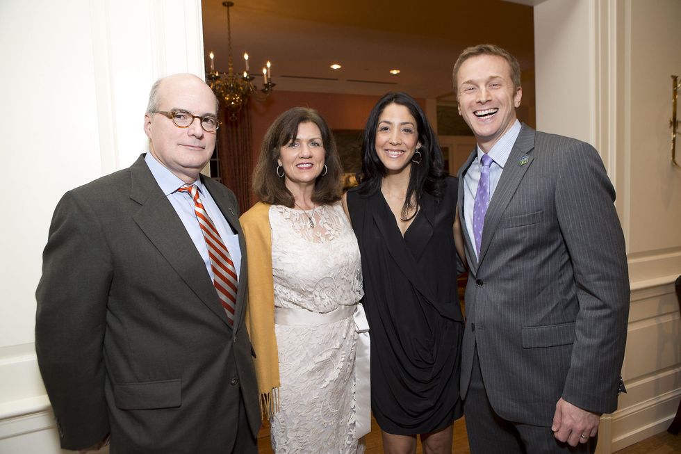 595 Dr. Steve Bynon and Nancy Bynon, from left, and Laura Ann and Dr. Mark Hobeika at the Living Bank Gala October 2014