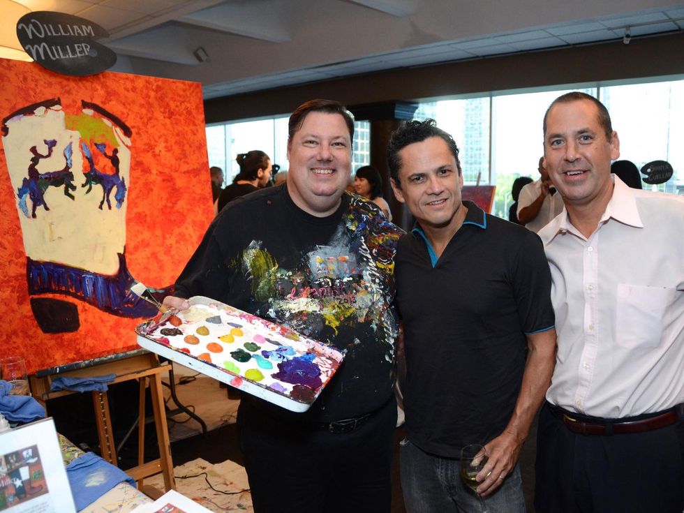 6 ARTcetera event at Houston City Club August 2013 William Miller, Rodolfo Banuelos, David Gilliland