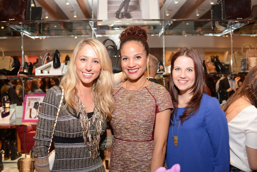 6 Ashley Seippel, from left, Lisa McDonald and Karen Rock at the Elaine Turner BLVD Place Grand Opening Party December 2014